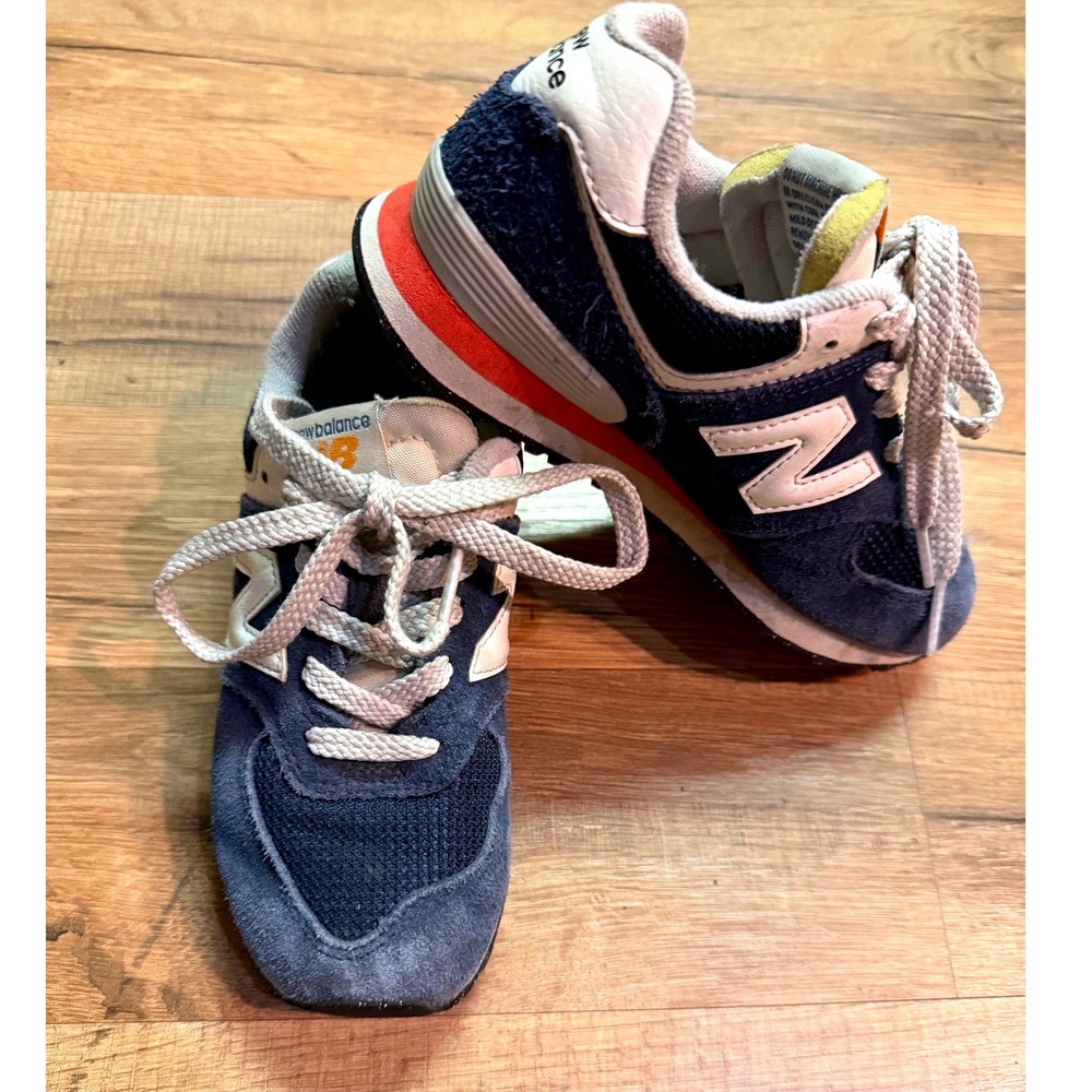 New Balance 574 Sneakers Navy Blue Kids Size 12 Classic PC574VPN Athletic Shoes